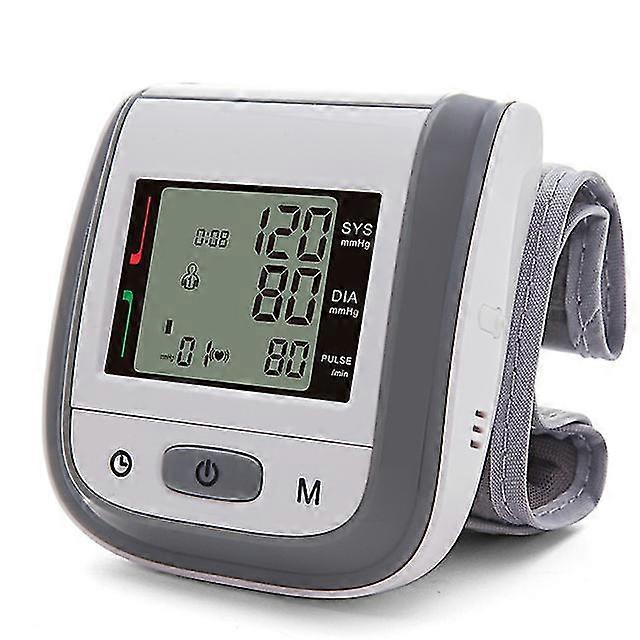 Automatic Wrist Digital Blood Pressure Monitor Digital Lcd Blood Pressure Monitor Heart Rate Pulse Monitor
