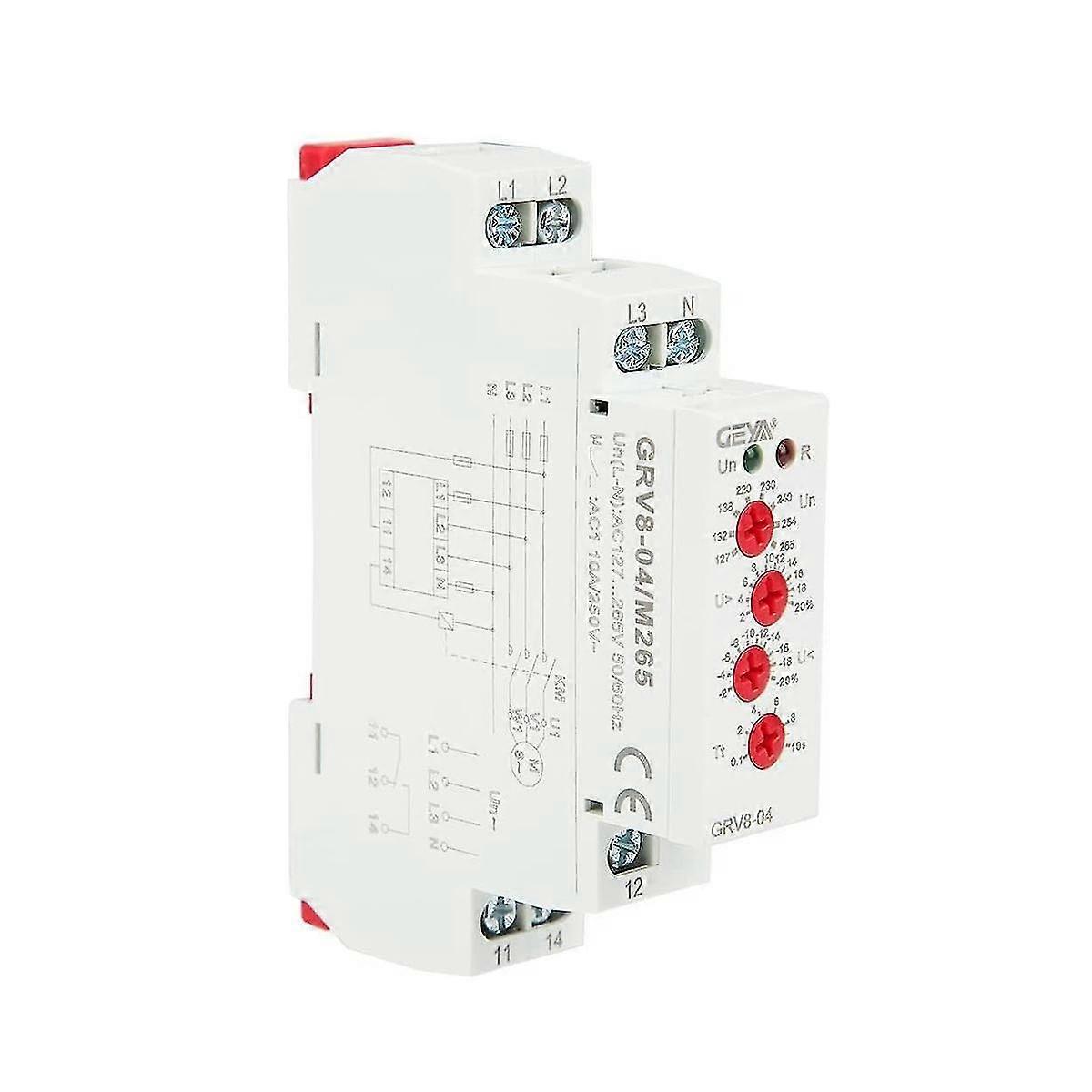 Grv8-04 M265 3-phase Voltage Monitoring Relay Phase Sequence Phase Failure Protection