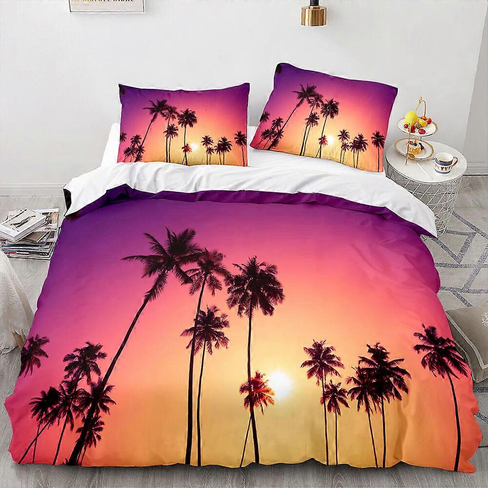 v5110 Lençóis Ultra Macio Cenário Impresso Capa de Edredão Conjunto Lençóis de Cama IU5110