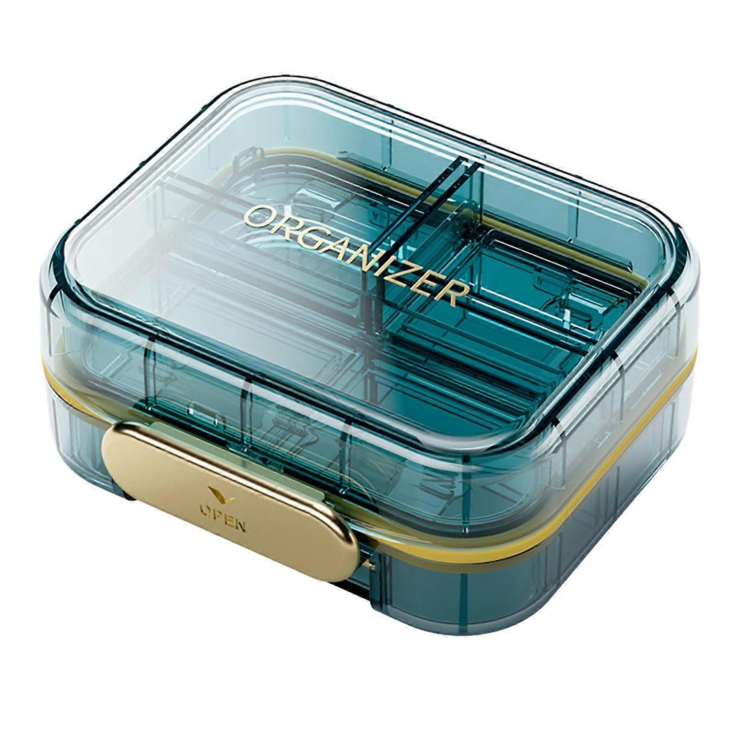 Portable Pill Box Moisture Dust Proof Secure Closure Eco-friendly Long Lifespan Mini Dispenser for