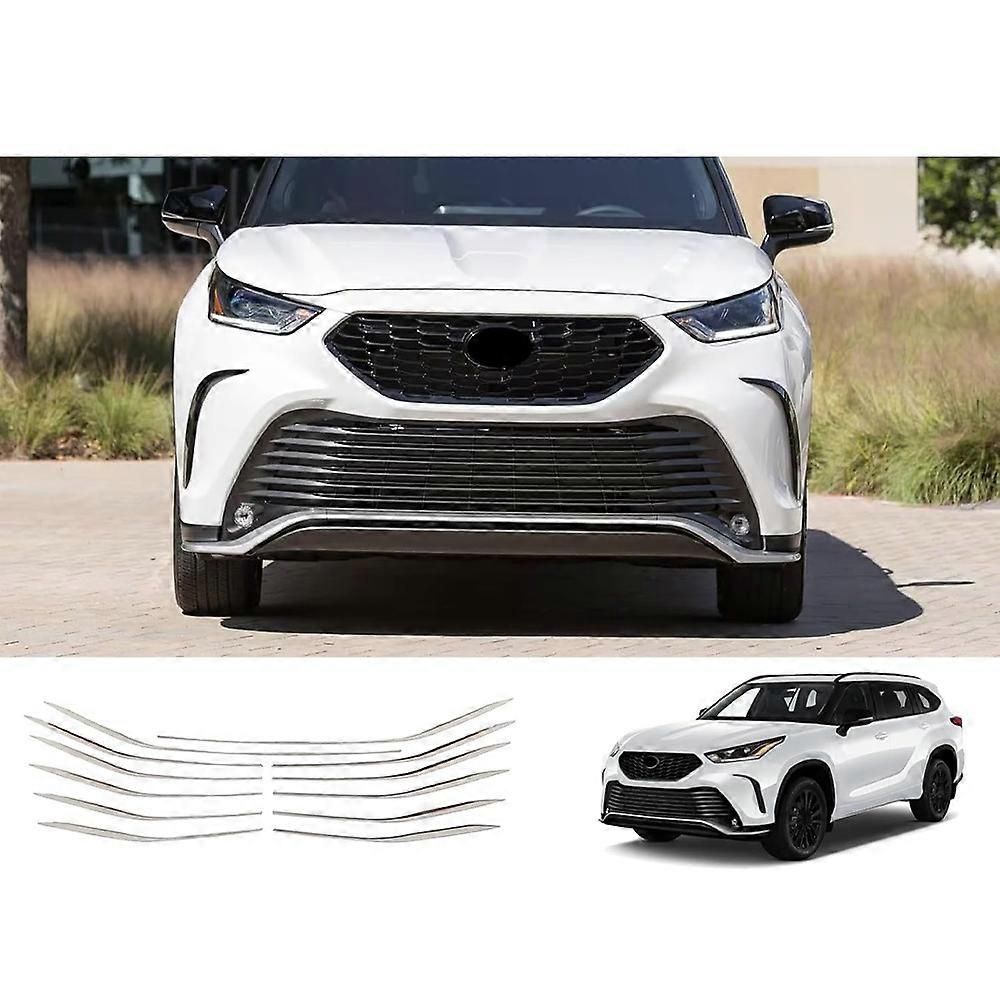 Front Grill Trim Protector For Toyota Highlander XSE 2022-2024 Accessories Front Bumper Hood Trim