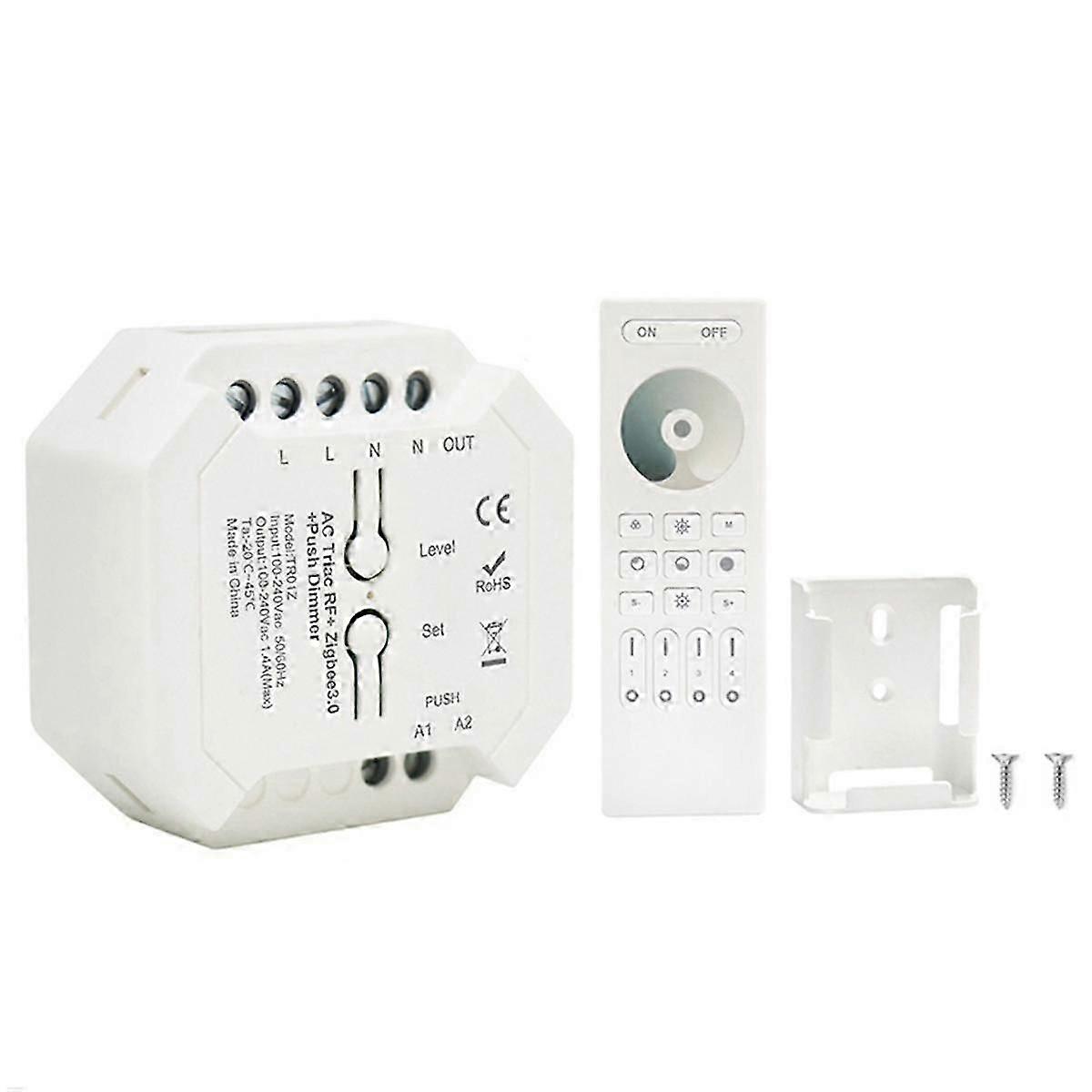 Tuya Zigbee Triac Dimmer Led Controller Smart Dimmer For Dimmable Led Lights Support Smart App Rf Remote Control C