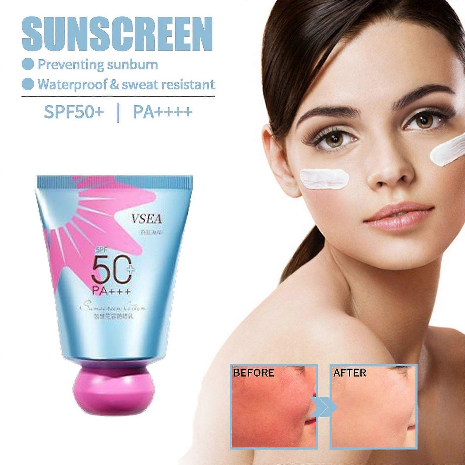 High Double Sunscreen SPF50+ Refreshing Non-greasy Student Military Training Two-in-one Protective Isolation Cream 30ml Flye253147