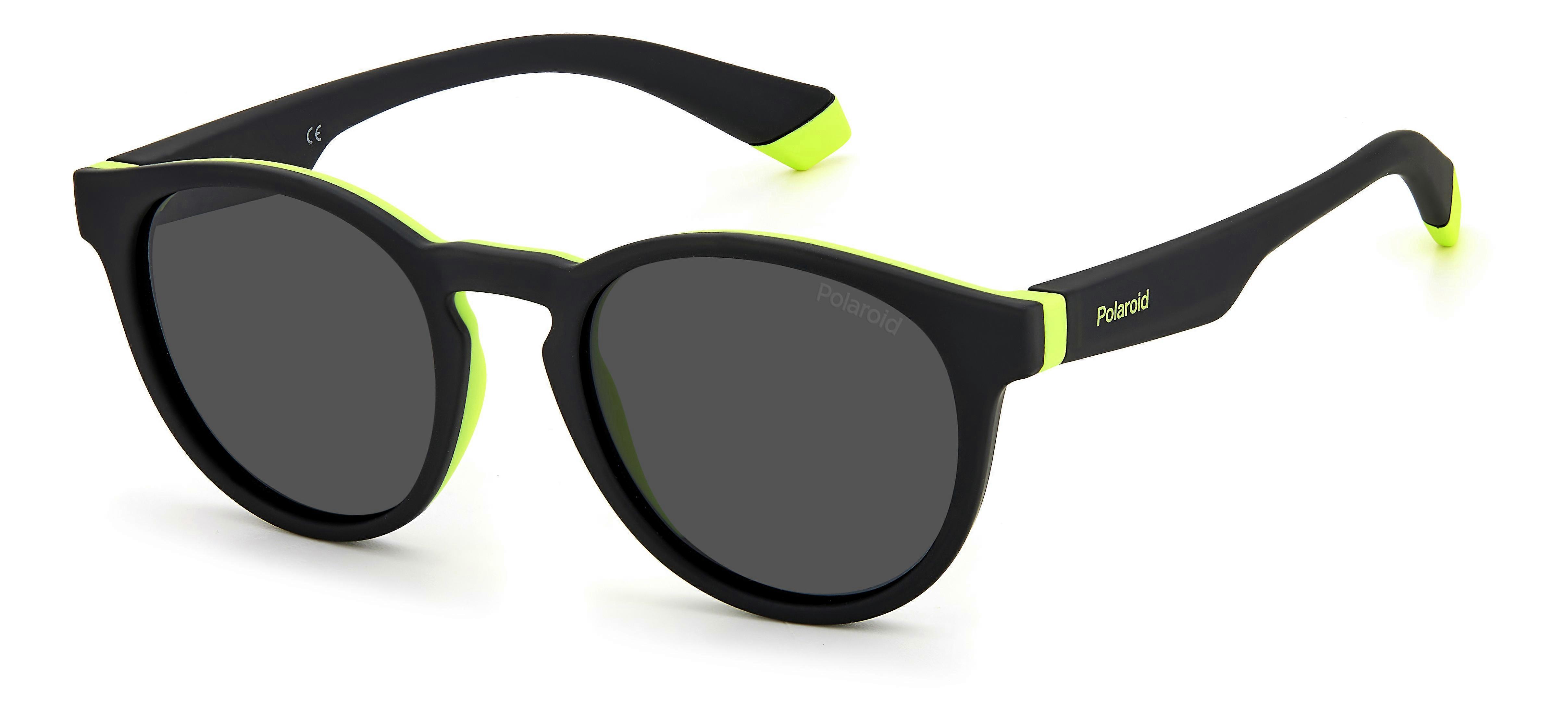 Sunglasses POLAROID KIDS PLD 8048/S 71C BLACK YELLOW 45/18/130 JUNIOR