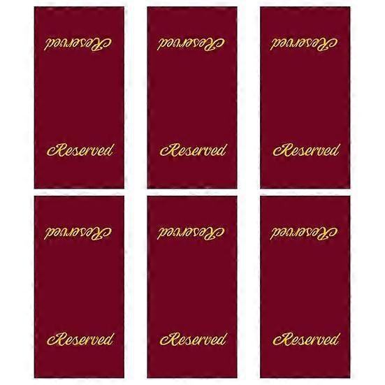 6 db fenntartott széktábla templom pad fenntartott ülőtáblák nyomtatott