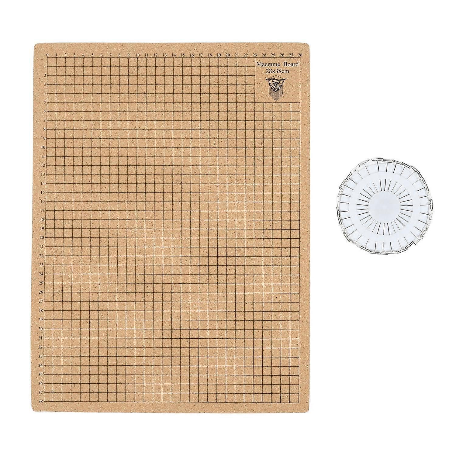 Macrame Board Double Side Macrame Project Board DIY Grids Braiding Board with Pins for Jewelry Makin