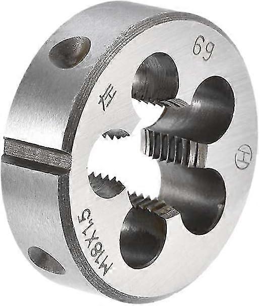 M18 X 1.5 Metric Round Die, Machine Thread Left Hand Threading Die, Alloy Tool Steel Screw Thread Cutting Die