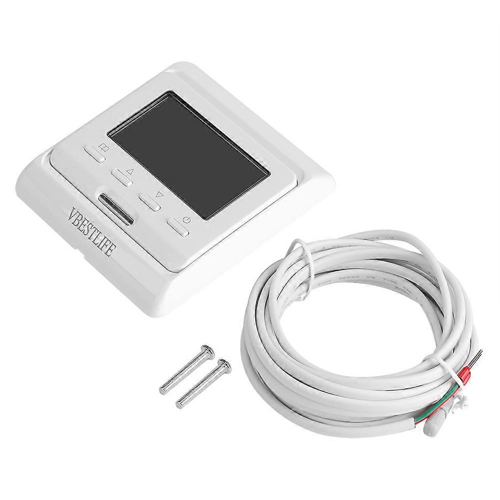 Digital LCD Display Weekly Electronic Programmable Floor Heating Thermostat Controller AC 230V