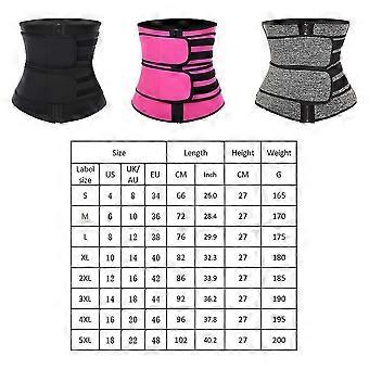 Fajas Colombianas Reductoras Girdles Waist Trainer Shaper Gym Belt M Gray