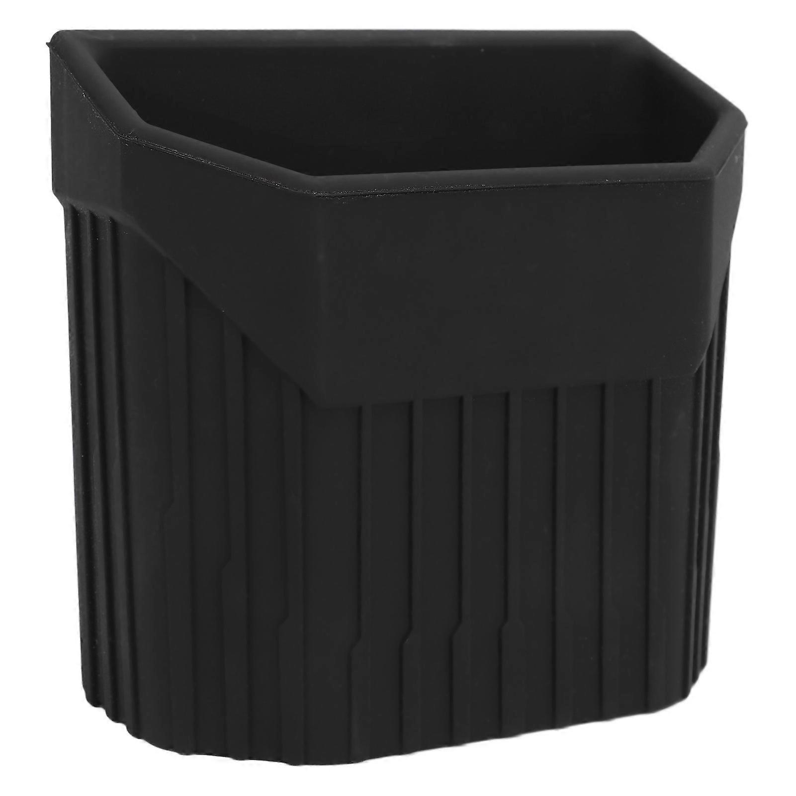 Car Side Pocket Organizer Hook and Loop Design Center Console Cell Phone Pocket Replacement for Tesla Model 3 Y Flocked Surface Striped Pattern 