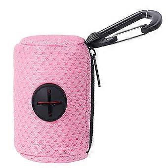 Dog Poop Pickup Bag Dispenser Convenient Pet Waste Bag Dispenser for Dog Pooper Pet Outdoor Walking Poop Bag Holder  Purple