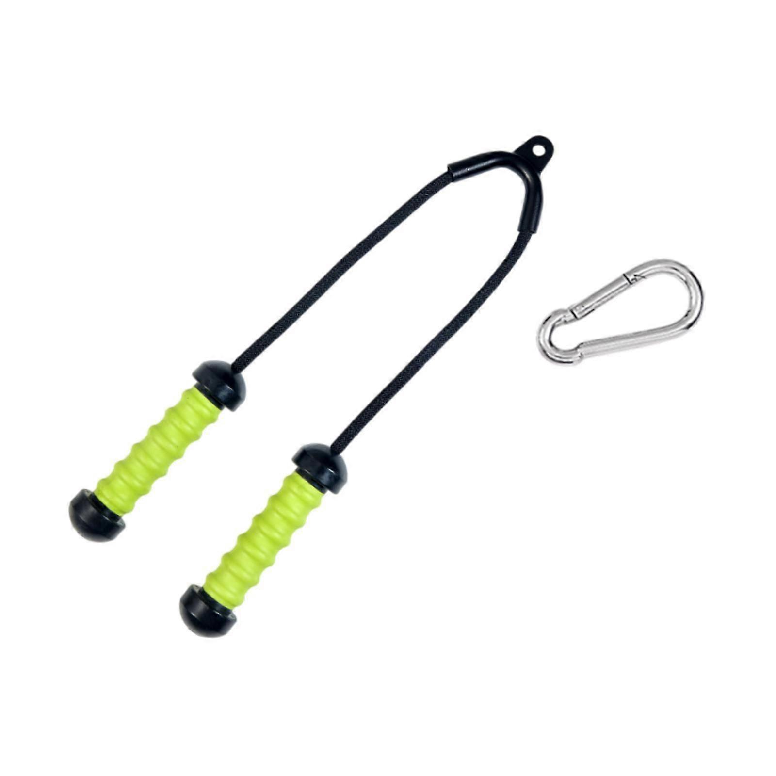 Tricep Pull Down Attachment Cable Machine Attachment kuntoharjoitteluun Gym Green