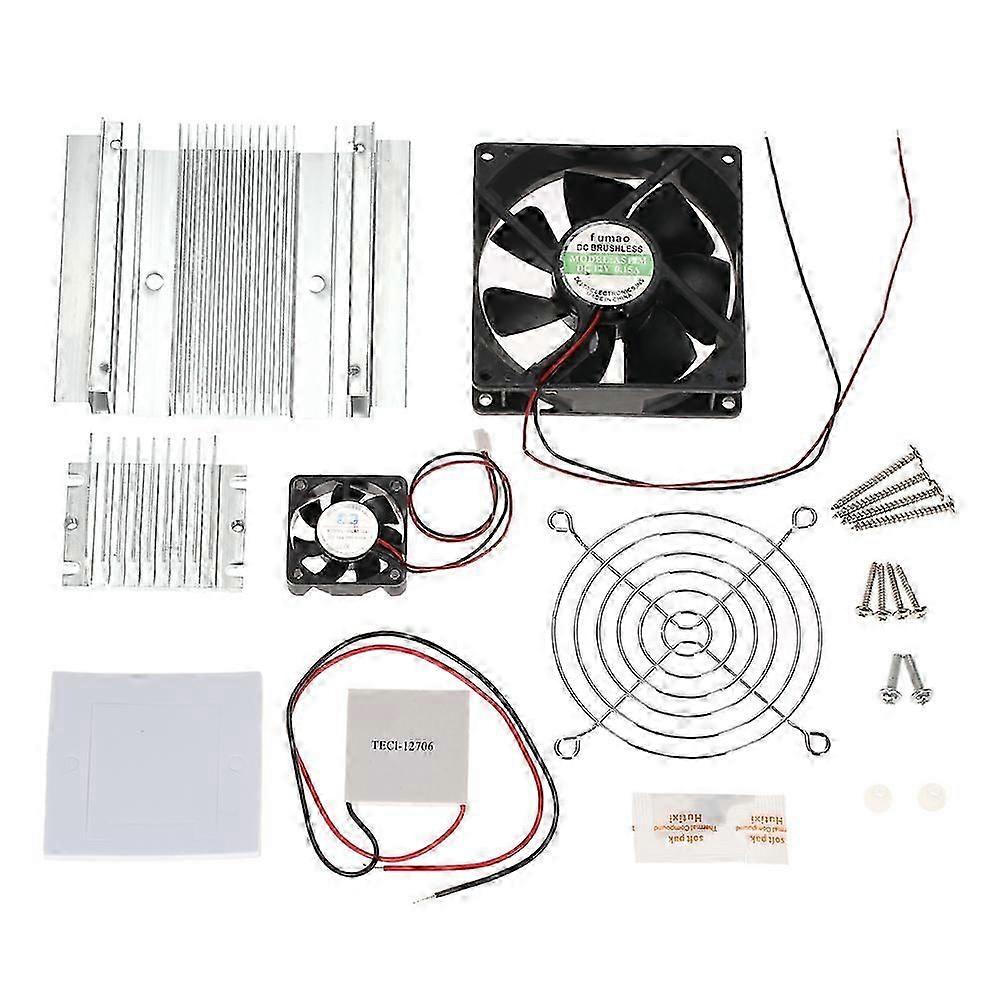 Diy Thermoelectric Peltier Refrigeration Cooling System Kit Semiconductor Cooler Conduction Module + Radiator + Cooling Fan + Tec1-12706