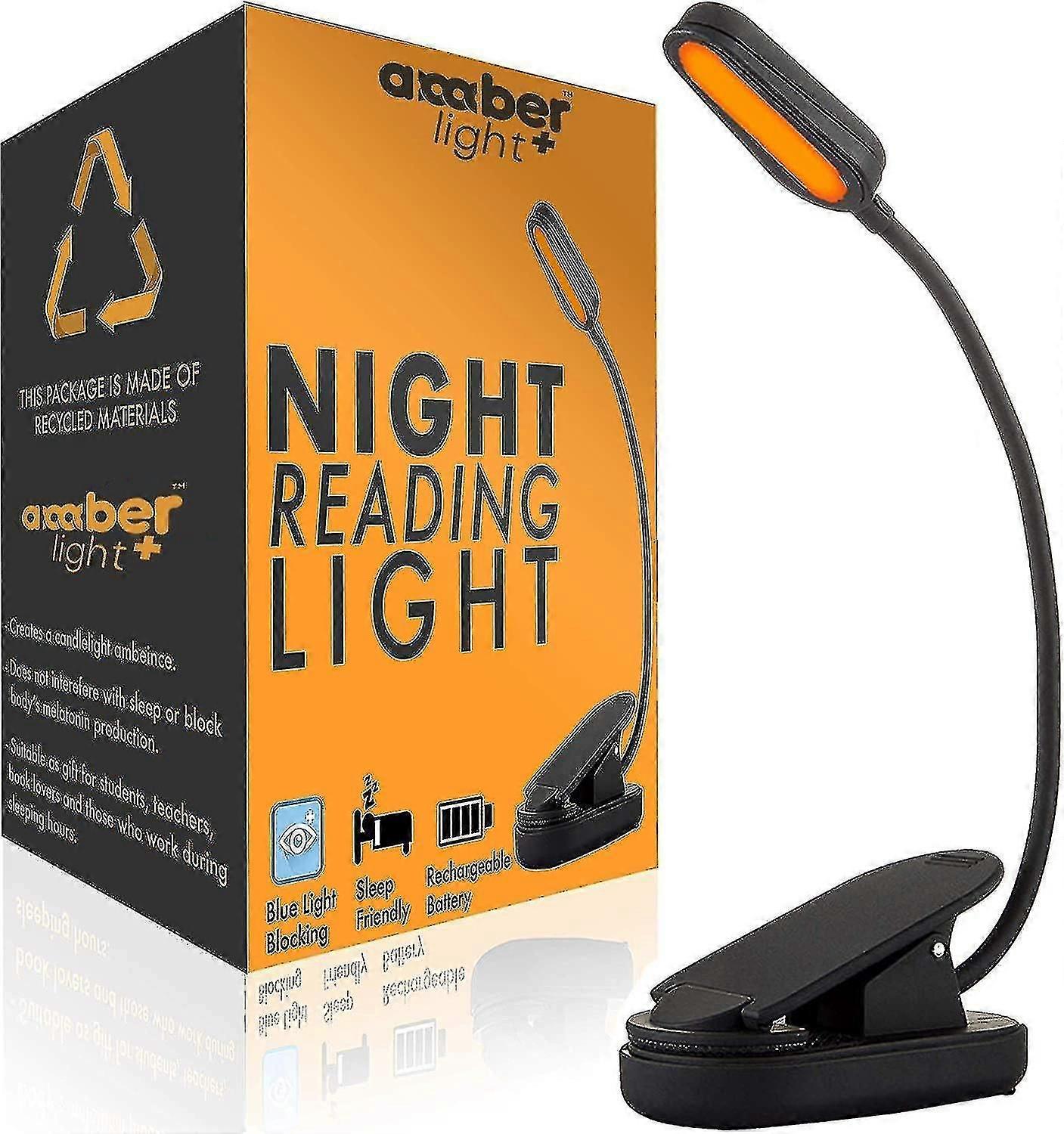 Amber Light + Giftable Amber Book Light - Αποκλεισμός μπλε φωτός - Night Reading Light Store