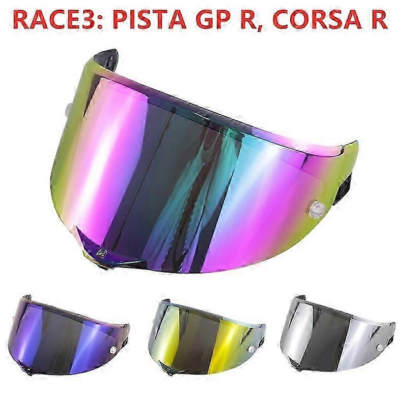 agv pista gp r visier BSTOP GPR Helmet Visor For Pista GPRR, Pista GPR, CORSA-R Helmet Face Shield Visor Windshield Uv-protected(Revo Ice Blue-day use only) : Automotive Its now up to 5 mm thick for extra protection and still is Optic Class 1 certified which means there are no optical distortions Agv Race Visor Agv Pista