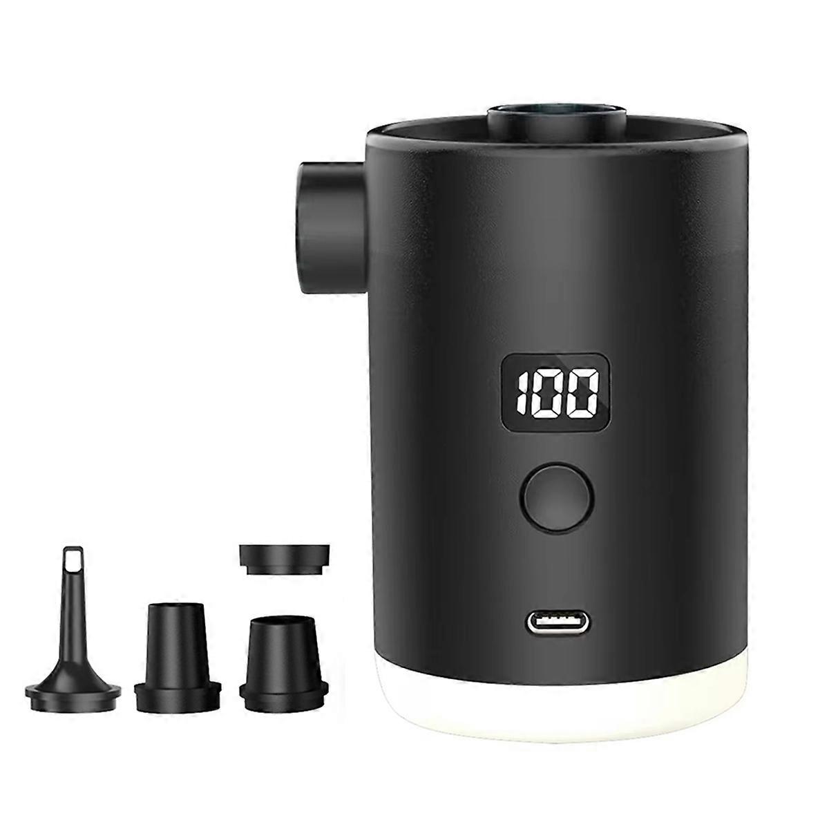 مضخة هواء التخييم المحمولة في الهواء الطلق شحن وضخ مرتبة هوائية مزدوجة الغرض حلقة السباحة Elec