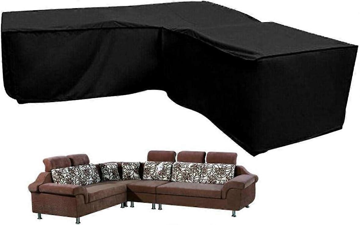 L-format sofföverdrag - L-format fritidsöverdrag med spännsnöre i botten (L-form 215 x 215 x 87 cm)
