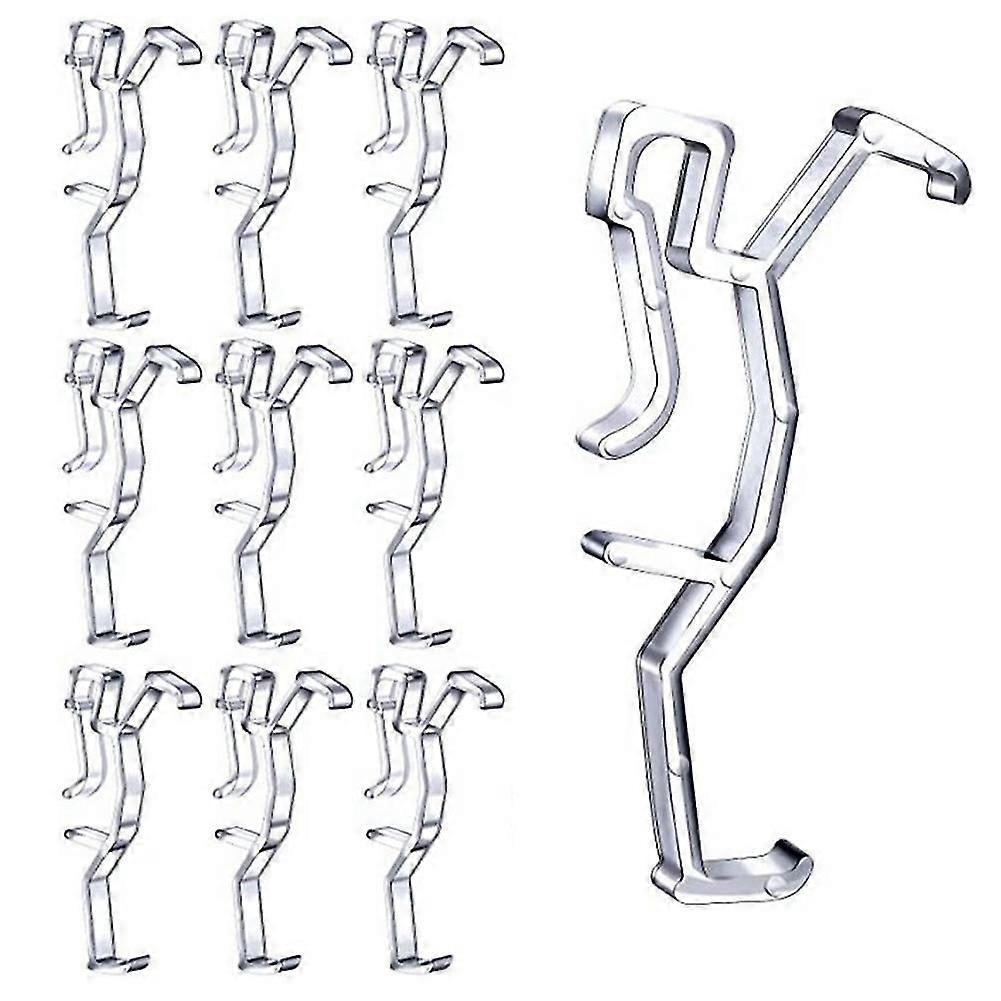 Clips de cantonnière Clip de support de retenue caché en plastique transparent pour cantonnière de store de fenêtre, pièces de faux et de stores en bois horizontaux
