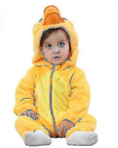 Costume d’animal de bébé unisexe, Hiver Automne Flanelle Capuche Cosplay Combinaison