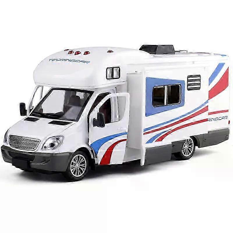 1:32 Travel RV camping leisure pop-up box built-in furniture sound and light pull back all