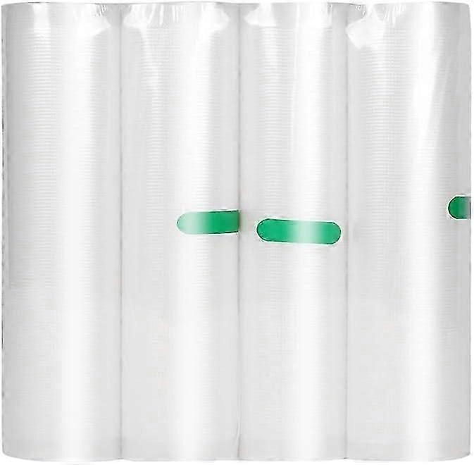 Sacchetti sottovuoto 20 cm * 5 m Rotoli Sacchetti salva alimenti in confezione da 4 per Food Saver Senza BPA, ottimo per la conservazione sottovuoto, la preparazione dei pasti o il sottovuoto