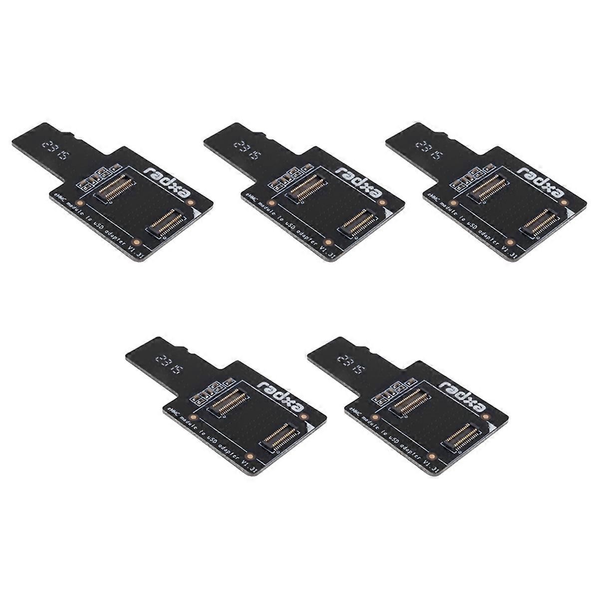 5X EMMC to USD Board EMMC to USB (MicroSD) Adapter Board MicroSD EMMC Modules for ROCK PI 4A/4B
