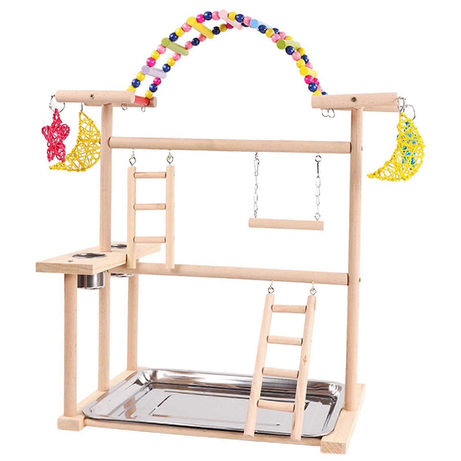 ببغاء Playstand ملعب الببغاء لطائر الحب كوكاتيل ببغاء الببغاء