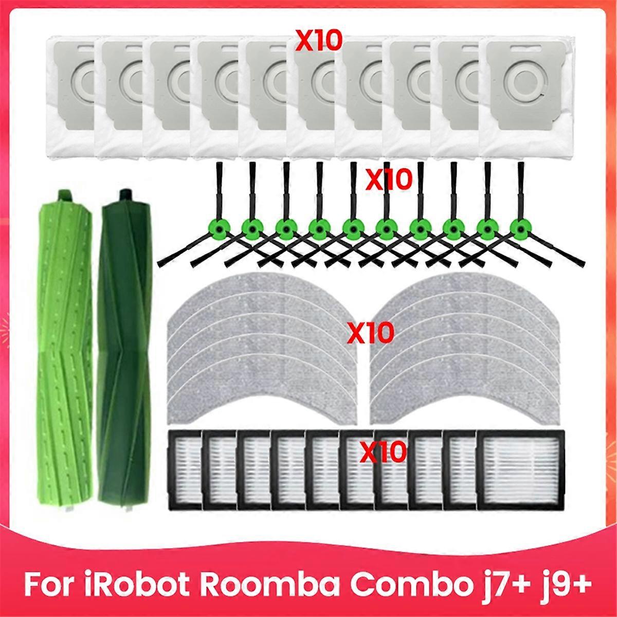 For Combo J7+ J9+ Vacuum Accessories Replacement Parts Main Brush Side Brush Filter Mop Cloth Dust
