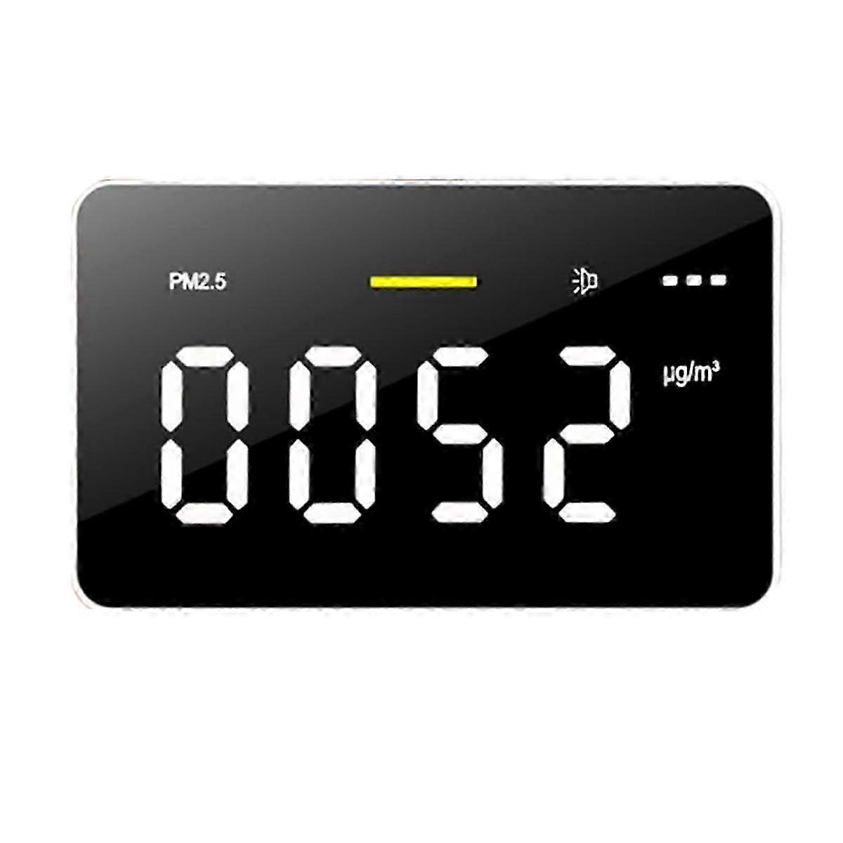 Air Quality Monitor, Indoor Air Quality Meter Detects PM2.5 and VOCs, Portable Detector, for Home O