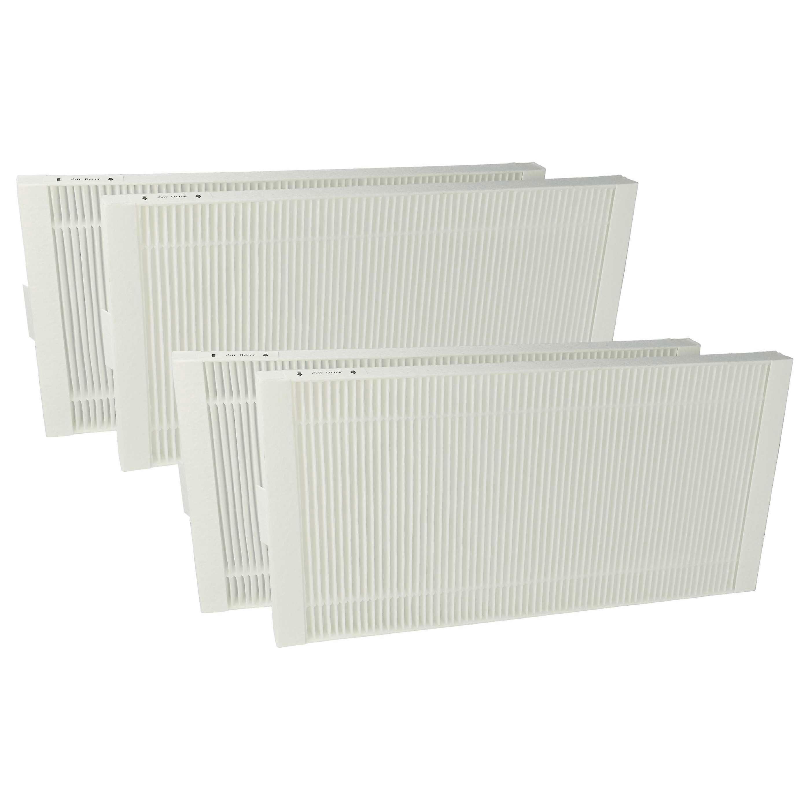 vhbw 4x Pollenfilter kompatibel mit Stiebel-Eltron LWZ 604 Enthalpie, LWZ 8 CSE Premium, LWZ 604 air Lüftungsgerät - Luftfilter F7 Weiß