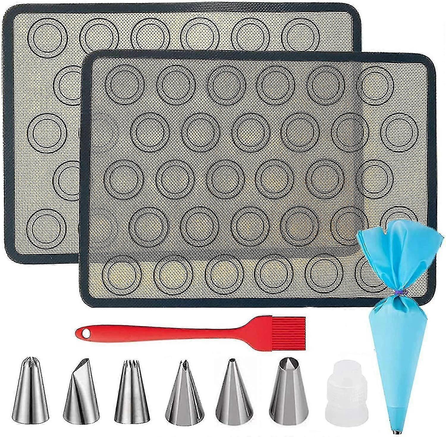 Silikon-Backmatte, Macaron-Ofenmatte, Gebäckmatte, Gebäckutensilien, Gebäck