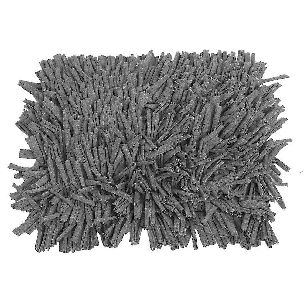 Grey Sniffing and Feeding Pad for Dogs and Cats - Washable Pet Mat with Non-Slip Backing, 24x36 Inches