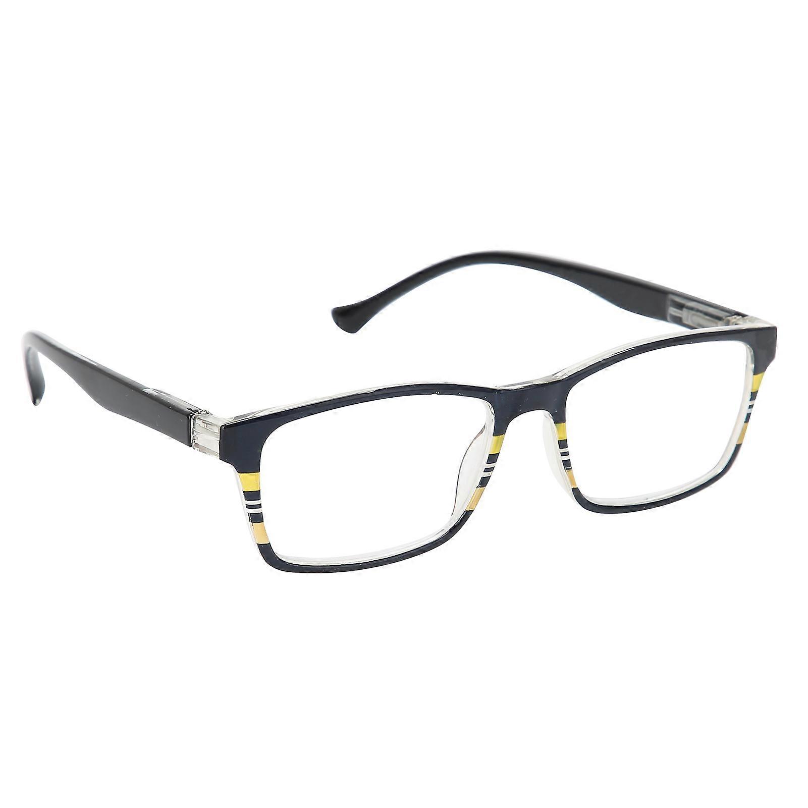 Comfortable Fit, Spring Temple Reading Glasses, Zero Magnification For Natural Vision