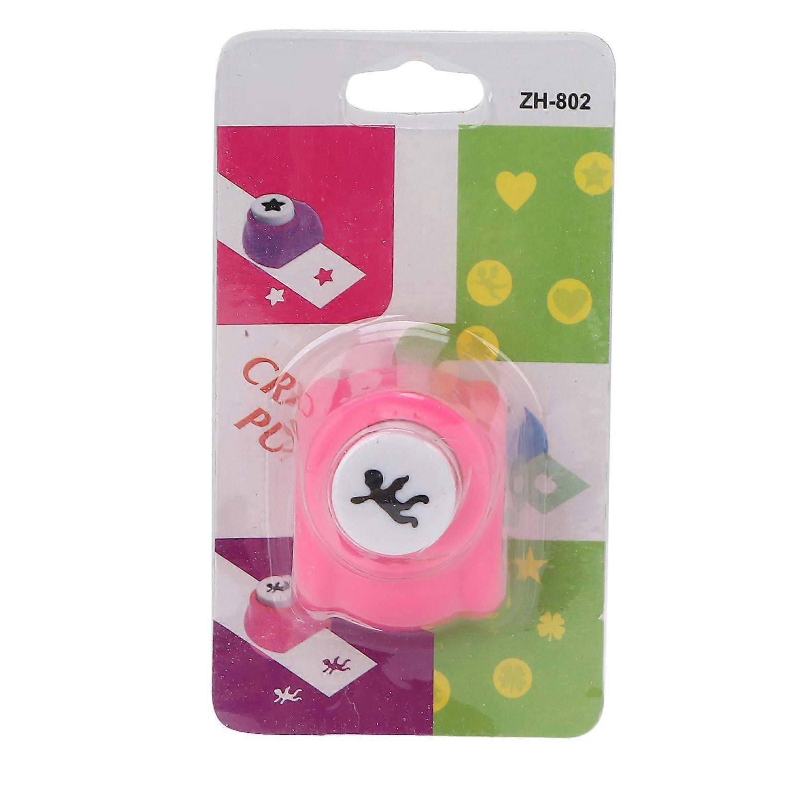Kids' Artwork Enhancer, Spring-action Craft Hole Punch Shapes, Non-toxic ABS Plastic Mini Paper Puncher, Ergonomic Handle, Suitable for DIY