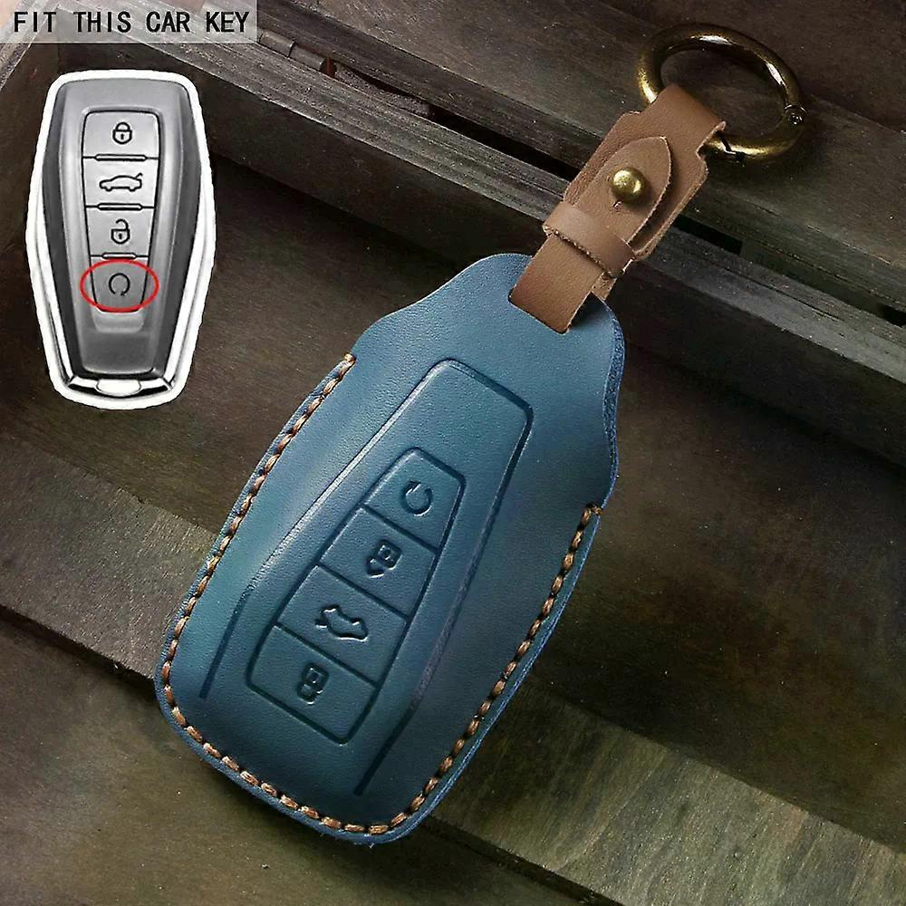 Car Key Fob Cover Case Shell Holder Set compatible for Geely Coolray X6 Emgrand Global Hawk GX7 Remote Accessories Car-Styling Keychain