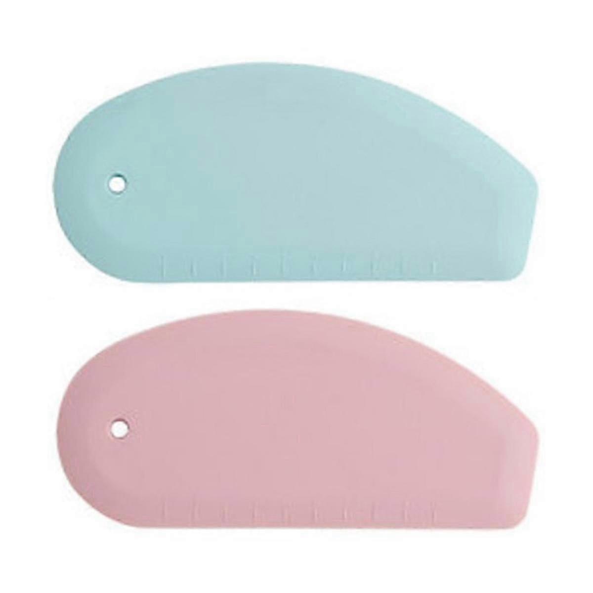 Silicone Bowl Scraper Flexible Curved Edge Food Grade Bench Dough Scraper Heat Proof Kitchen Pan Scraper