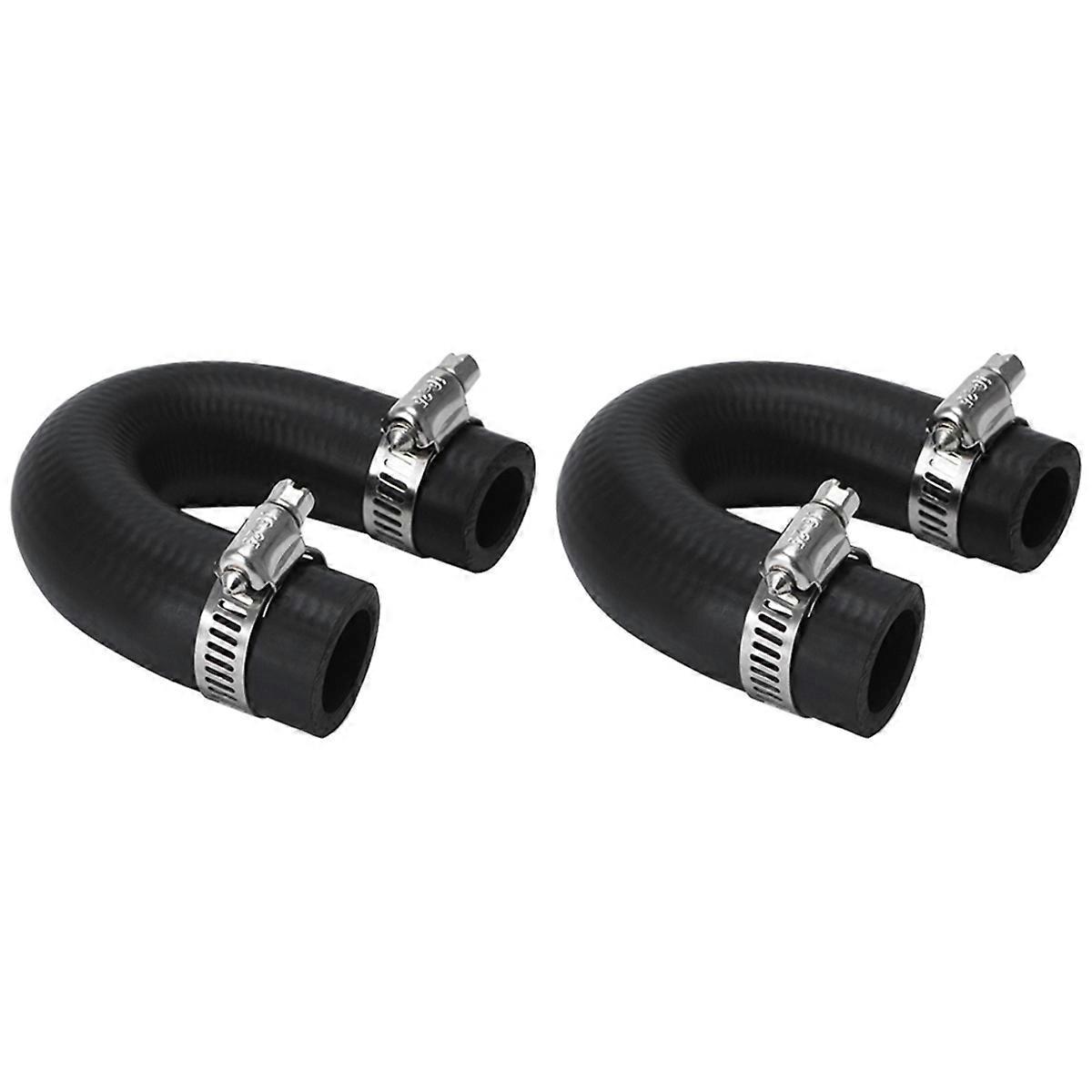 2 Pcs Heater Core Bypass Hose Coolant Crossover for