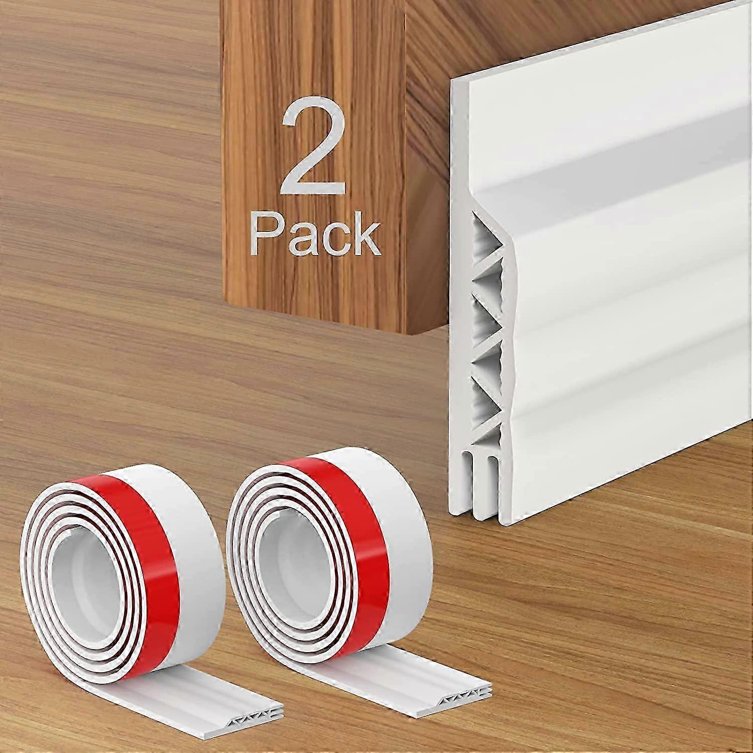 2m*50MM Adhesive Door Bottom, Insulating Bottom Door Bottom White