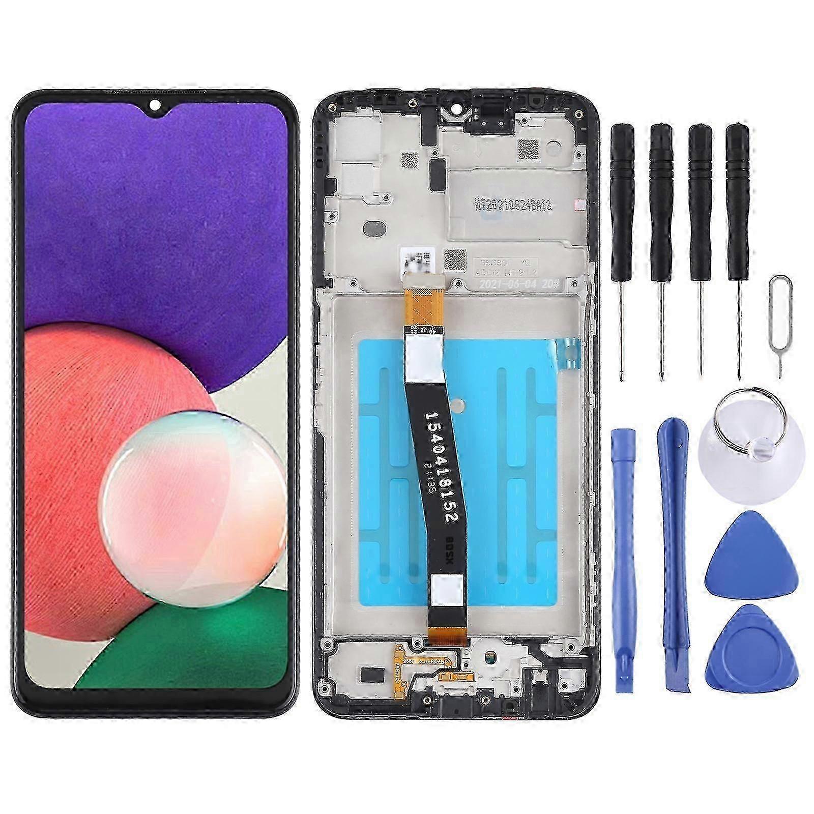Full Assembly LCD Screen for Samsung Galaxy A22 5G SM-A226 Black Frame Digitizer Compatible