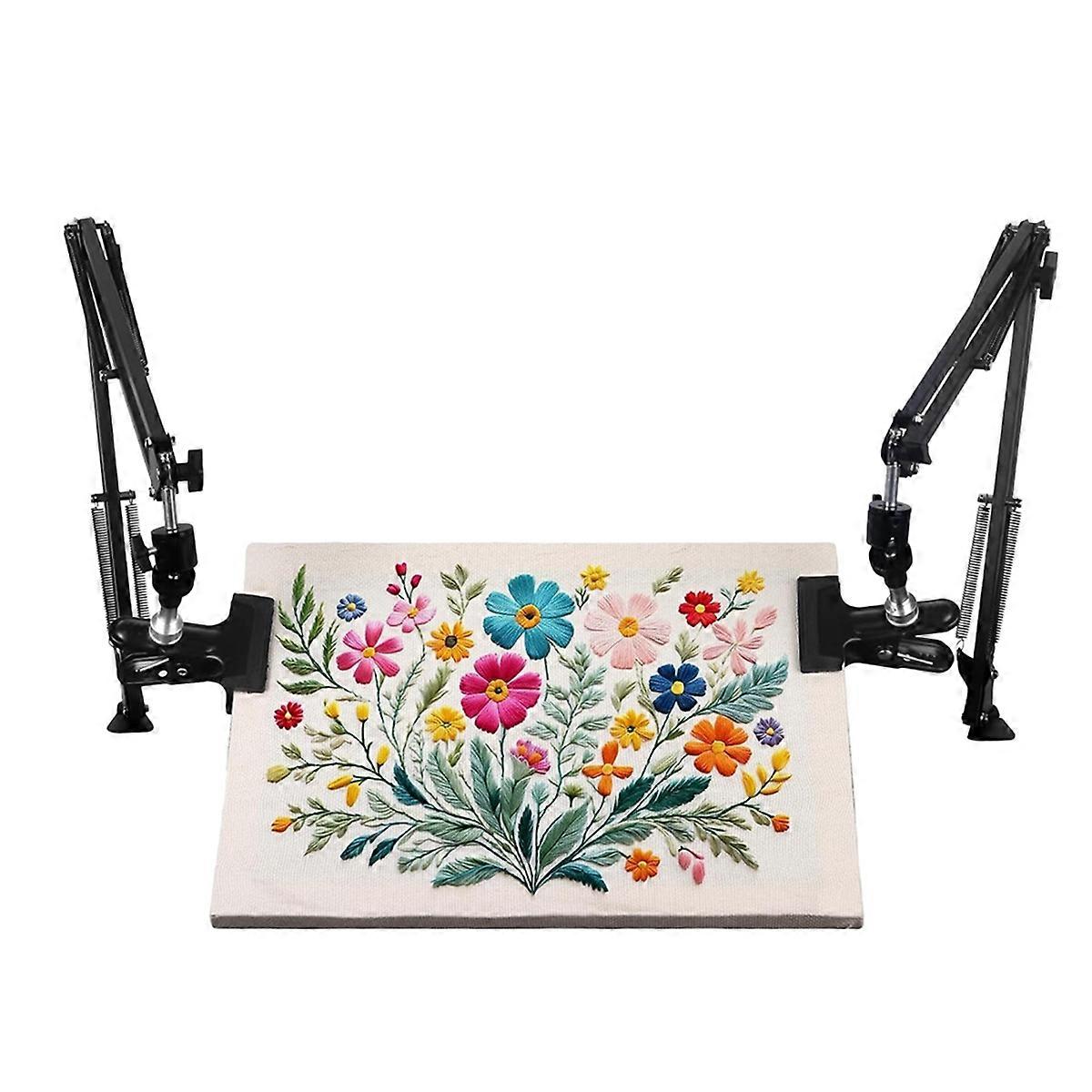 2pc Adjustable Embroidery Hoop Stand Hand Embroidery Hoop Stand