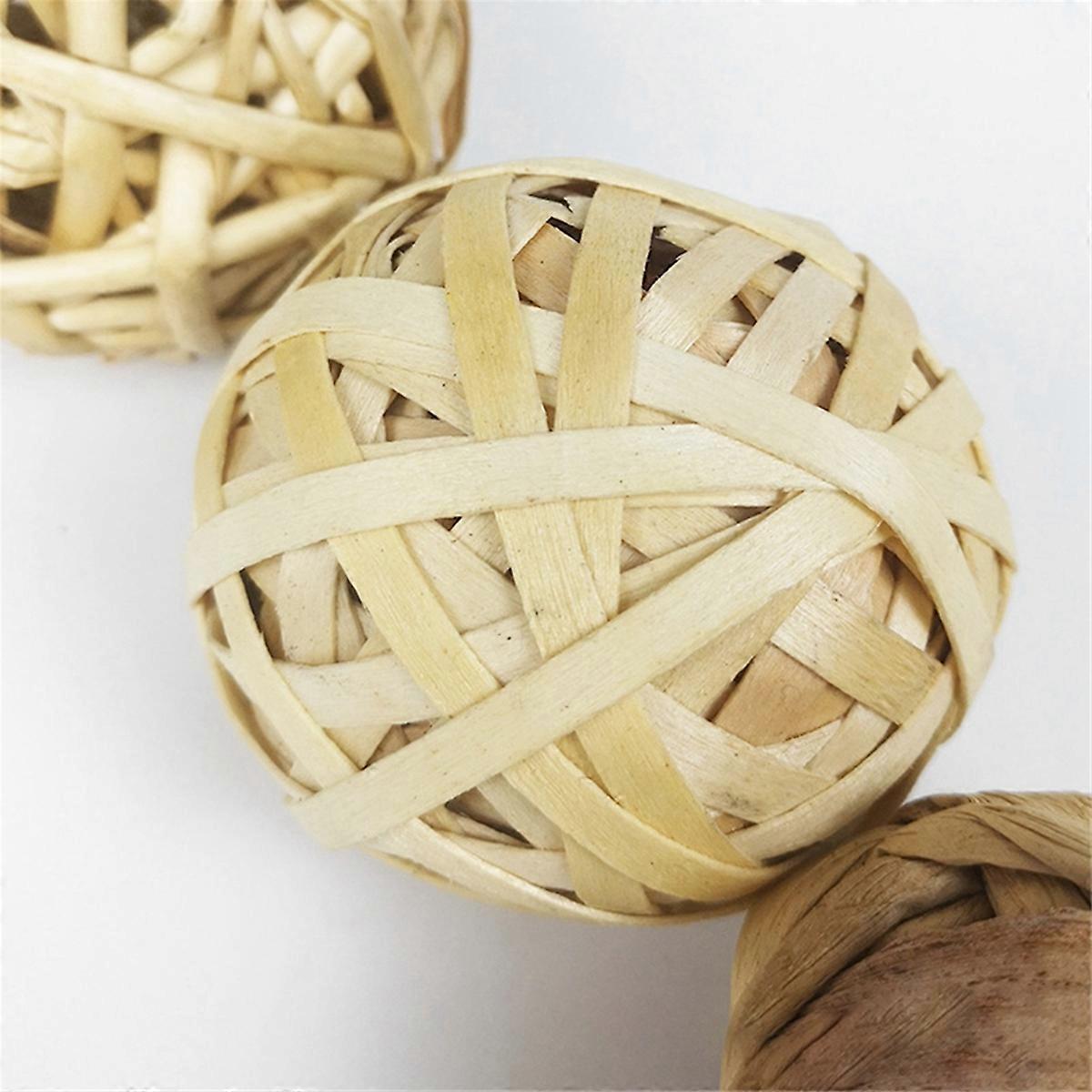 Hamster Fun Pet Toy Ball Natural Guinea Pig Durable Woven Grass M
