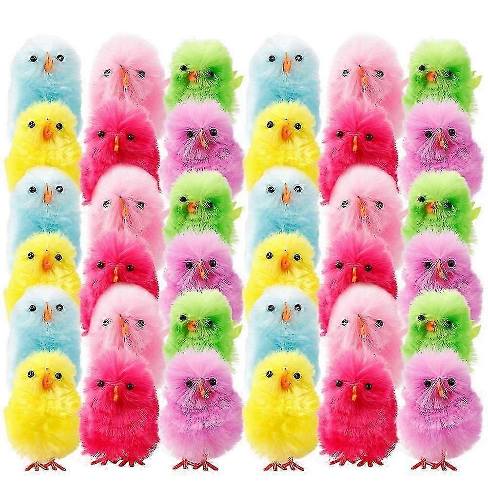 36PCS Mini Easter Simulation Chicks DIY Easter Chicks Arts Craft Easter Chicks