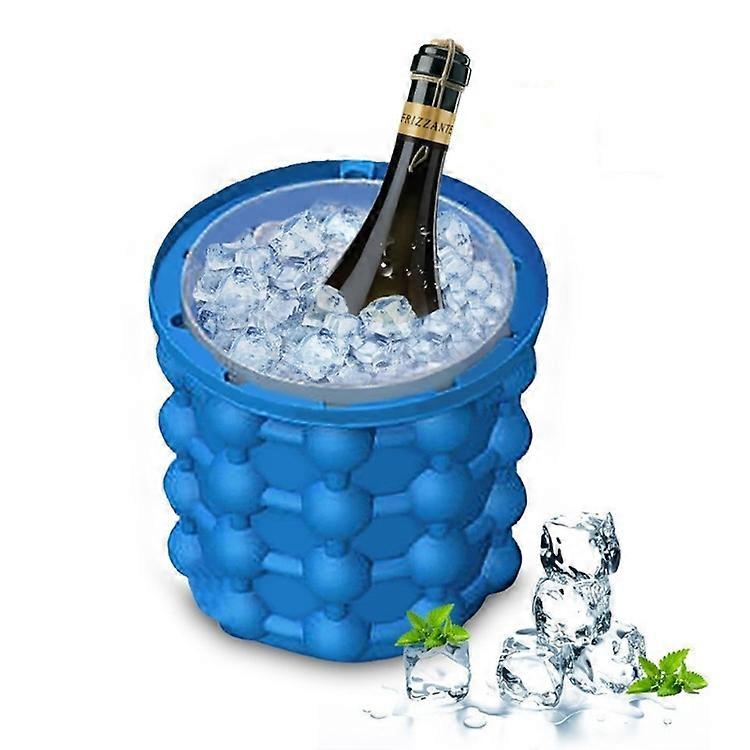 Silicone + PP Saving Ice Cube Maker Ice Bucket, Size: 14.5*13*13cm