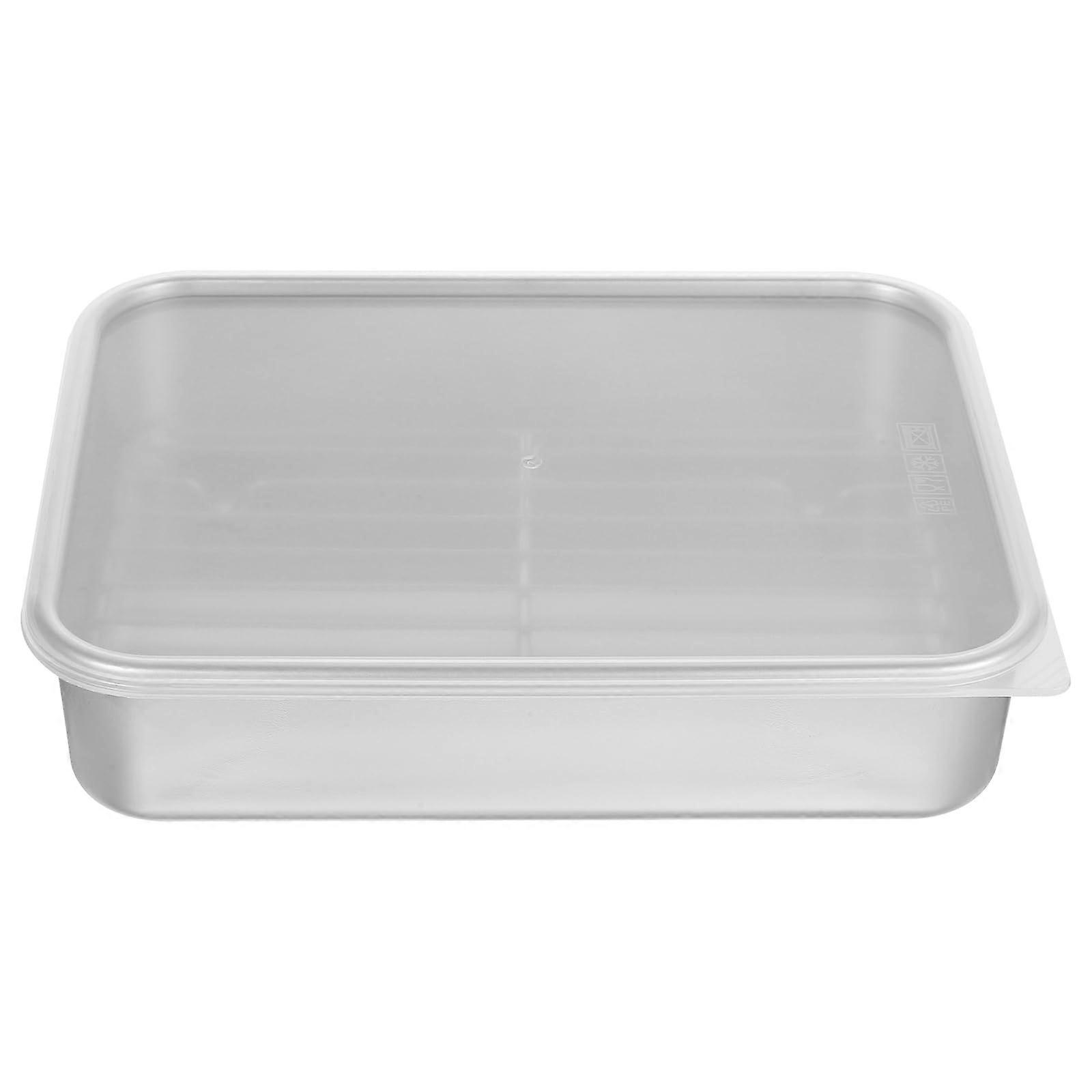 2 Sets Stainless Steel Dumpling Storage Container for Kitchen Storage