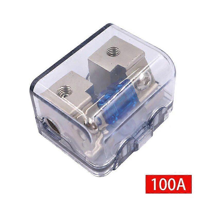 AFS In-Line Fuse Holder Upto 2GA/8GA Stereo/Audio/Car/RV/Boat AFS Fuse 30A-100A Zinc Alloy Nickel Plating Sound Insurance