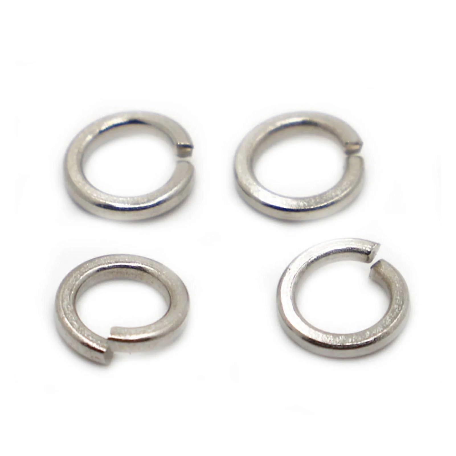 Spring Lock Washer Plated Carbon Steel Split Elastic Gasket Sizes M2 To M16 GB93 50 Pcs M5 Pack