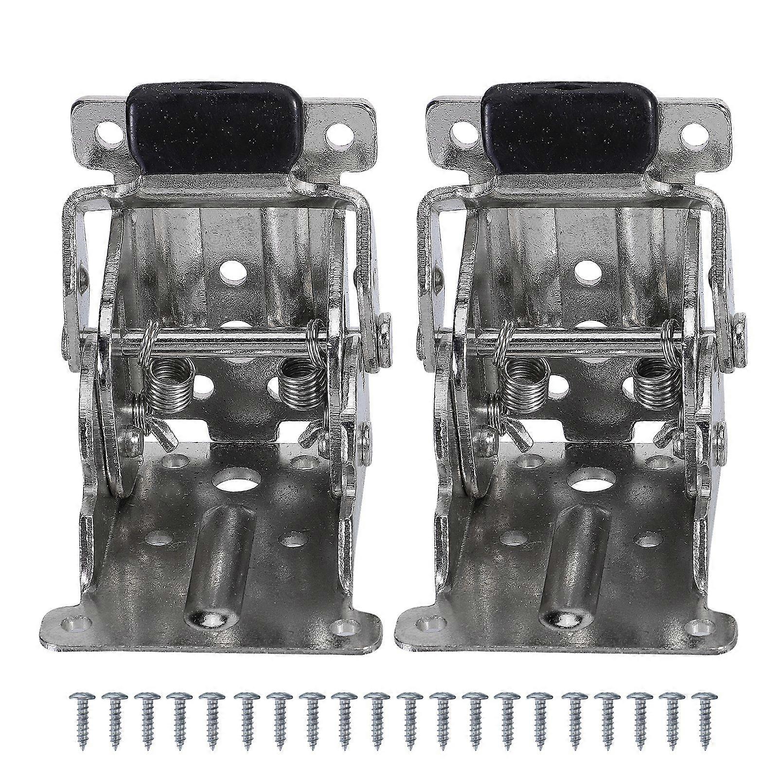 2Pcs Self-Locking Folding Hinge 90 Table Leg Folding Hinge with 20pcs Screws