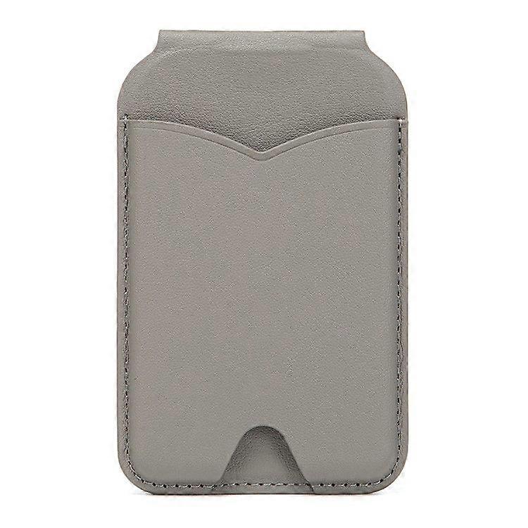 Leather Hinge Mirror Kickstands for Cell Phone Back Magnetic Card Holder Multi-Function Adjustable Angle