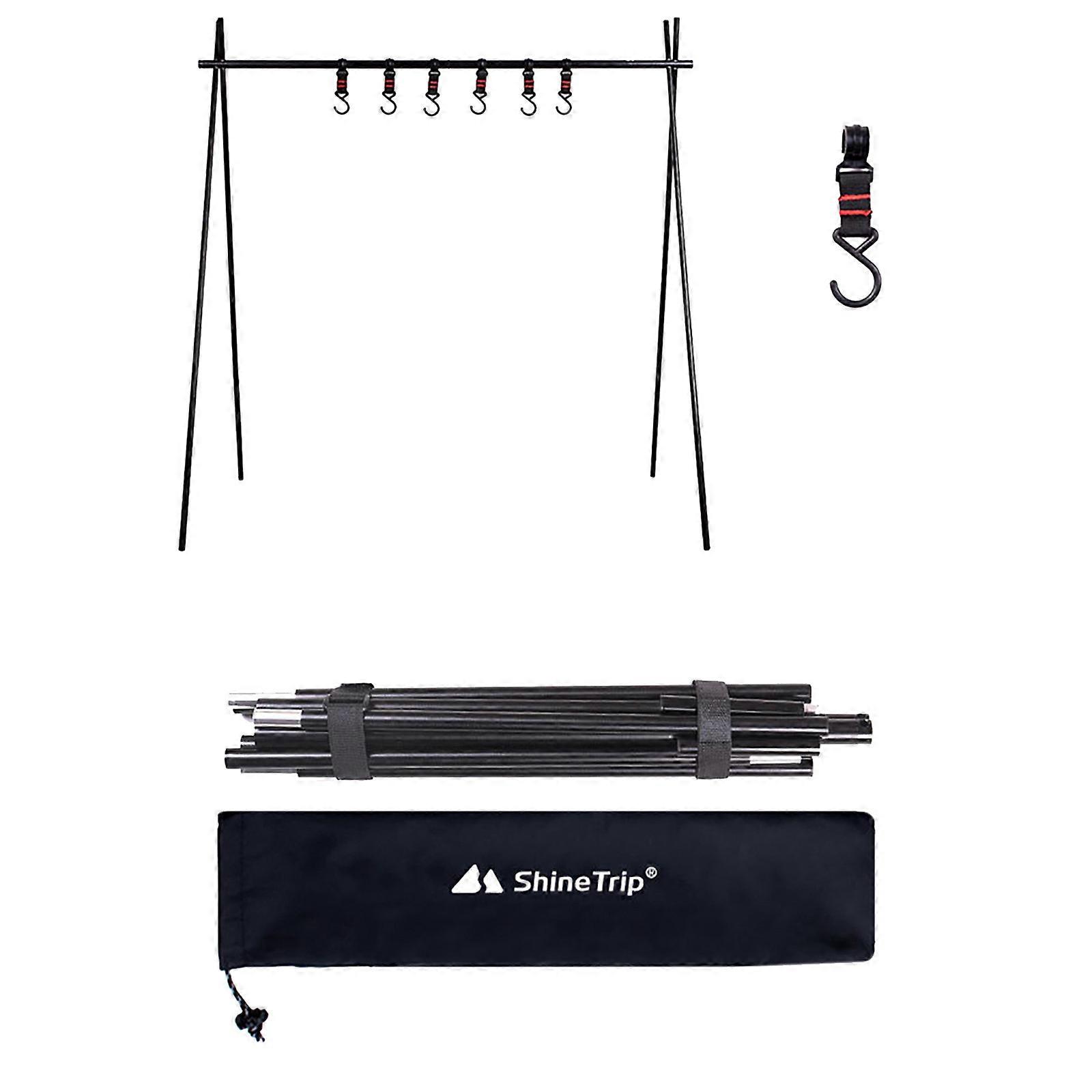 Outdoor Camping Portable Storage Hook Rack Folding Tripod