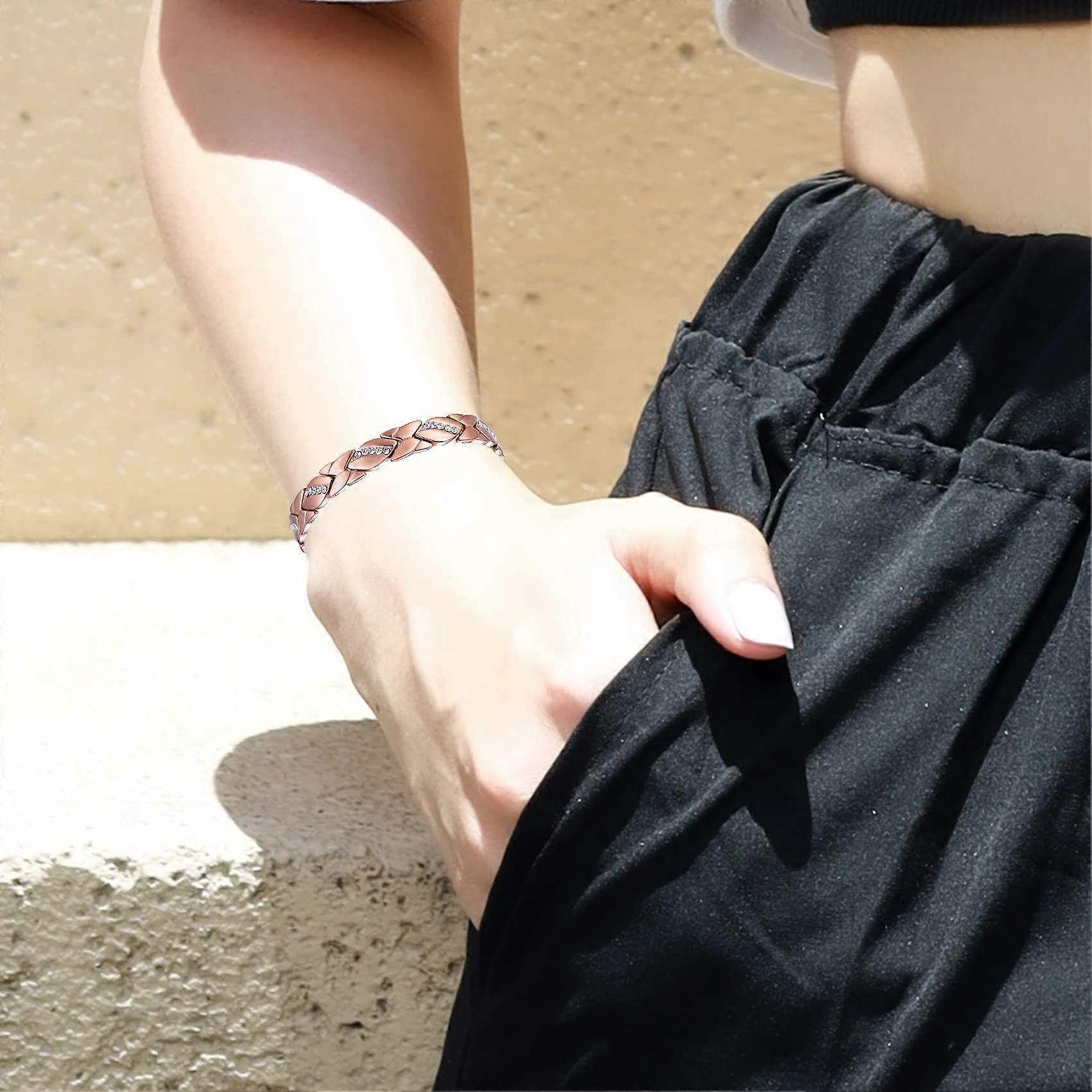 Double Heart Magnet Bracelet Gift for Mom